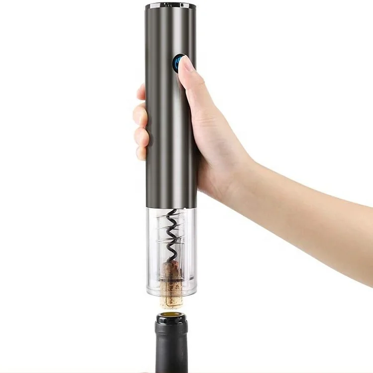 Sunway Premium Aluminium Rechargeable Automatic Wine Opener Electric Corkscrew Gift Set with Charging Stand