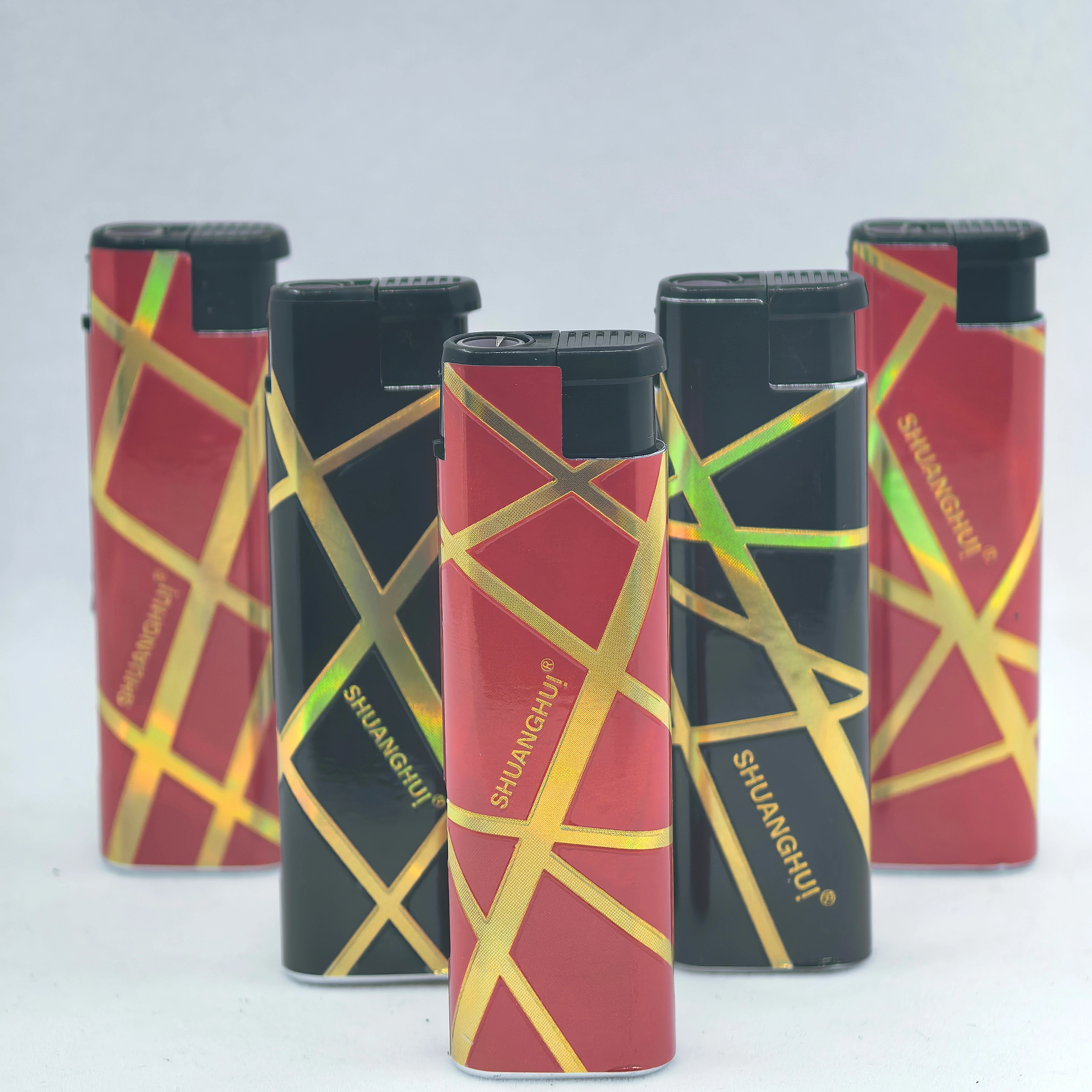 electric metal cover jet torch flame refillable cigarette plastic paper wrap lighter