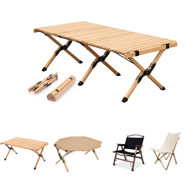 Складной портативный стол для пикника на открытом воздухе из Букового дерева (1600324219297)
