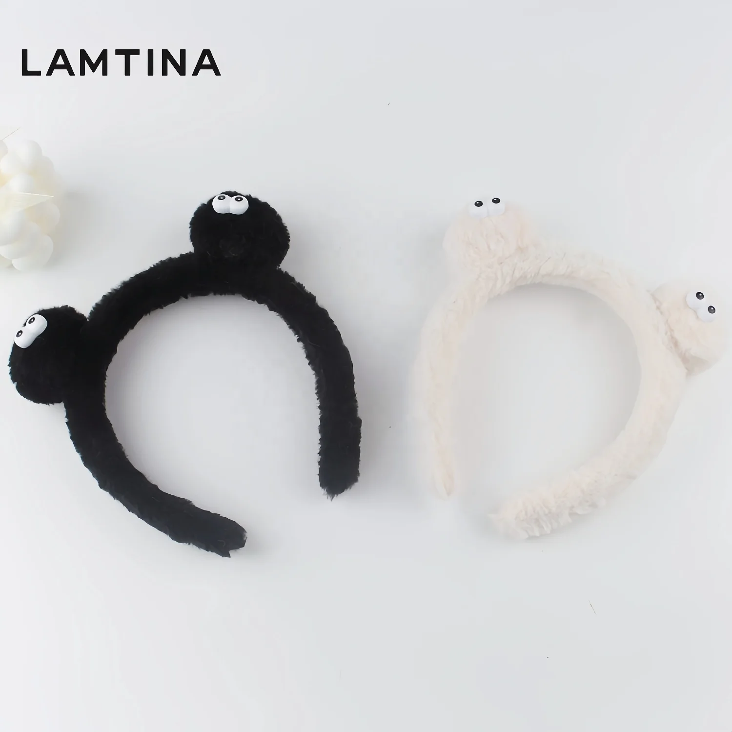 Fashion Cartoon Cute Ears Headband Face Washing Makeup  Little Monster Furry Head Hoop for Children Girls Kids