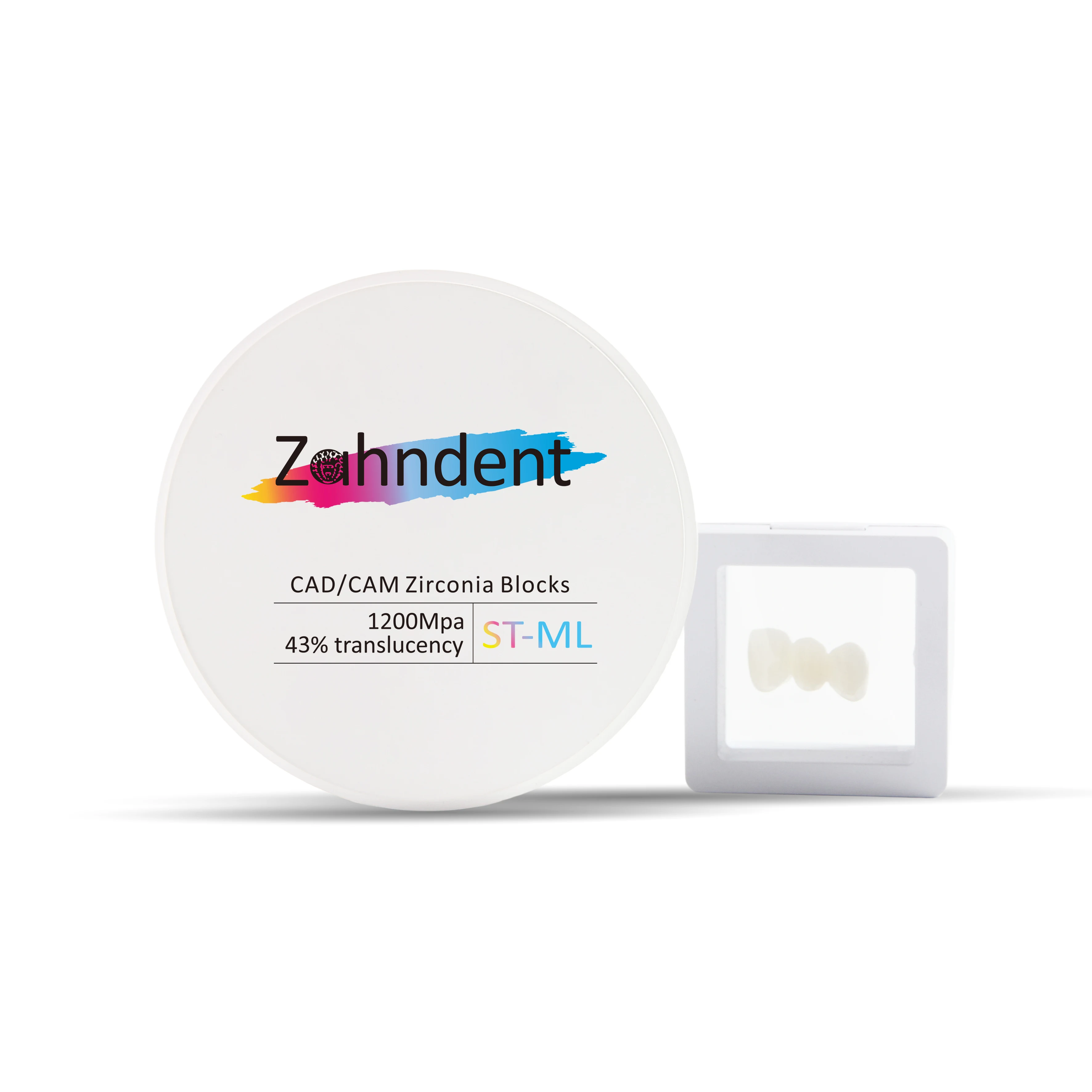 CAD CAM Dental Consumables Ceramic Zirconia Dental Milling Machine Zirconia Block Zirconia Products ST Shaded 98*10-30mm