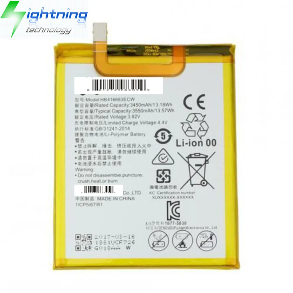 Original HB416683ECW Battery for HUAWEI Phone Battery Google Nexus 6P 6 PLUS  Bullhead Nexus 7 Angle 3.82v 3450mAh