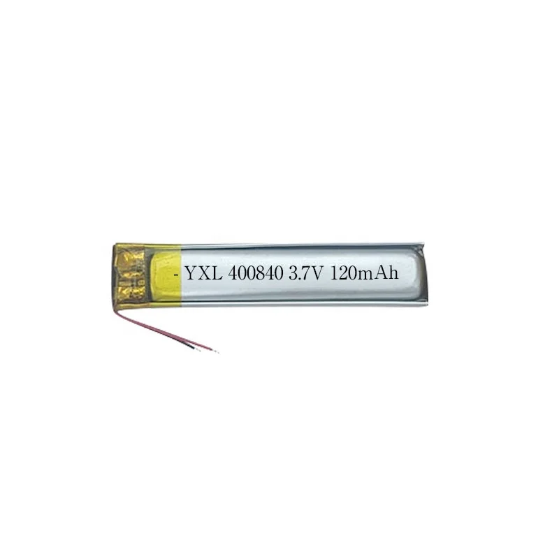 400840 polymer battery 120mA 3.7V soft pack lithium ion BT headset battery a cell