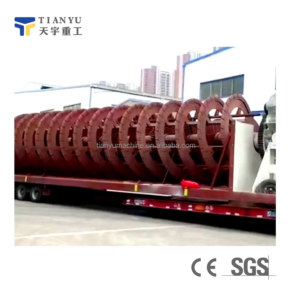 Professional Double Spiral Classifier Gold Copper Silver Lead Zinc Graphite Ore Mining Spiral Classifier
