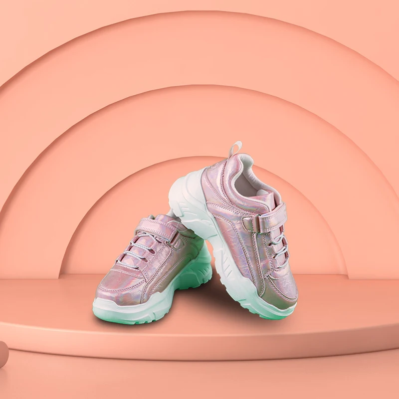 Wholesale Beautiful Girls chunky shoes children comfortable sports casual sneakers