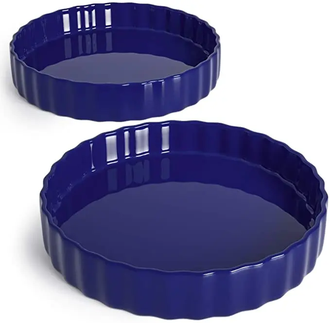 9.5 Inch Tart Pans Nonstick Quiche Baking Dish for Kitchen