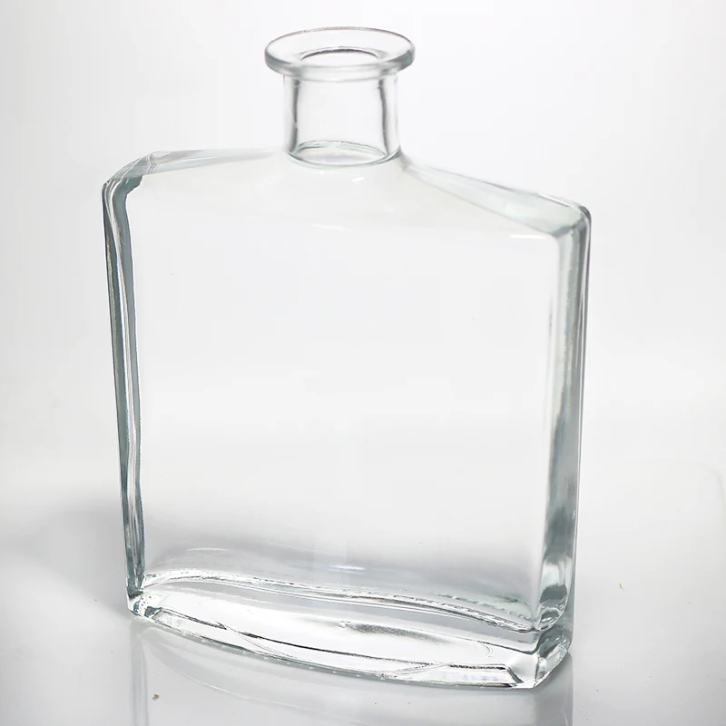Empty Spirits Glass Whiskey Bottle 700ml 750ml Square Tequila Bottle Whiskey Bottle Vodka Gin With Cork