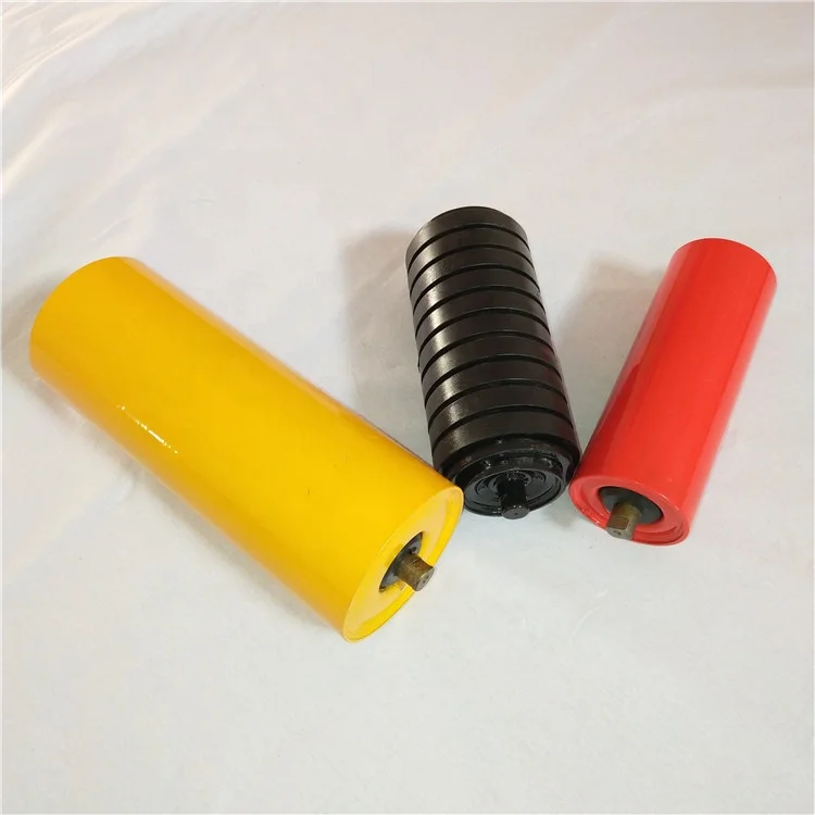 
China manufacture belt conveyor steel trough drum pulley idler rollers 