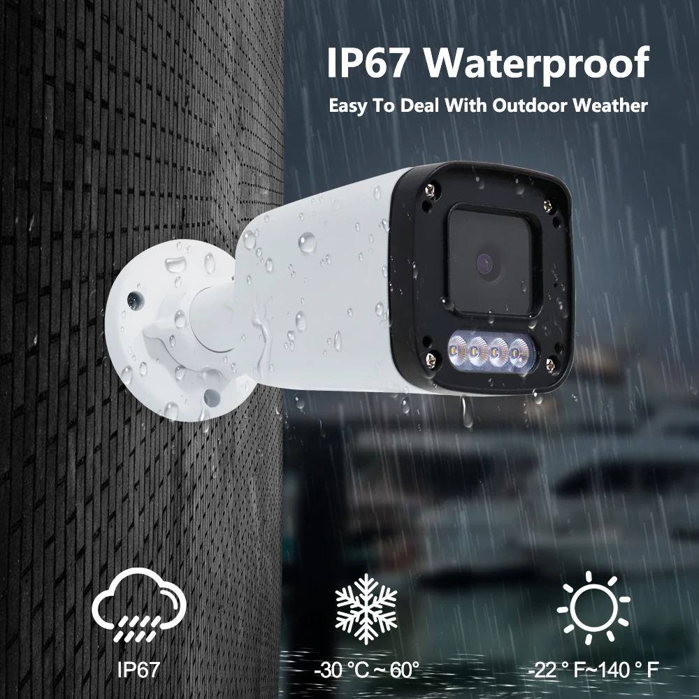 2.8mm 3.6mm 6mm Face Capture Two-way Audio 5MP IP Bullet Surveillance IP Cameras Outdoor Camera