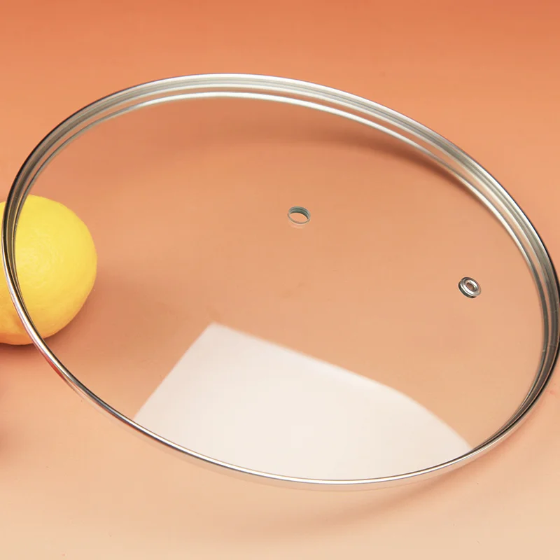 10 inch 26cm tempered glass lid with clear glass and heat resistant handle for fry pan and skillet