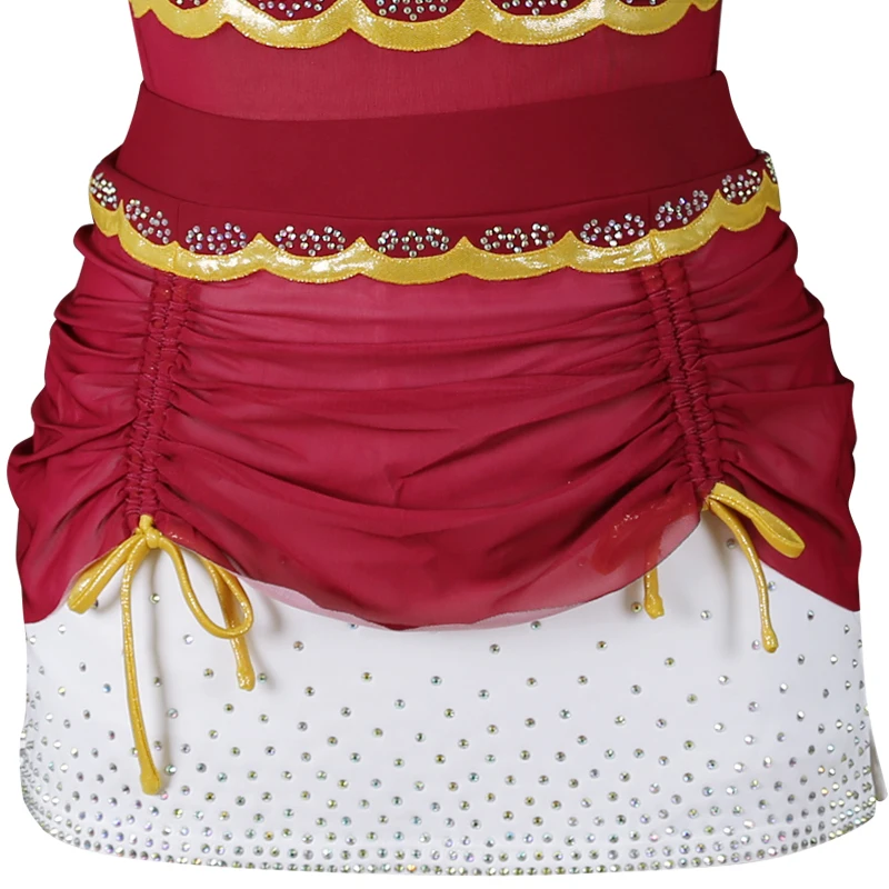 2022 Design your own rhinestone cheer outfit custom cheerleading dance uniform cheerleader costume