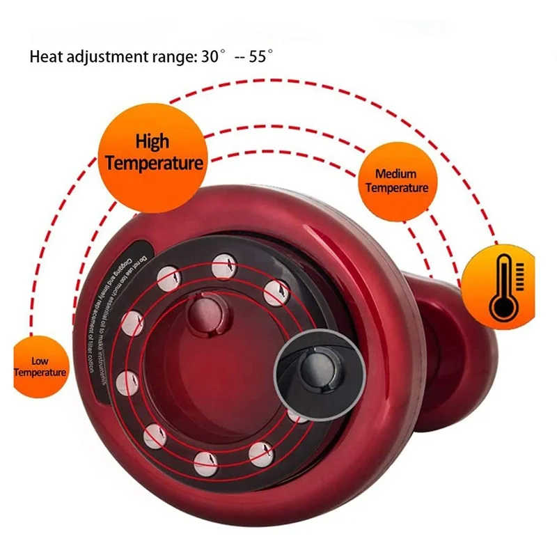Electric Cupping Therapy Device Suction Heating Massager 3 in 1 Body Gua Sha Scraping Machine