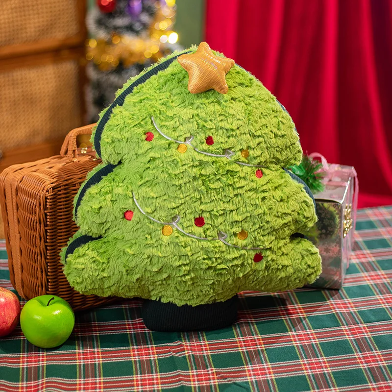 wholesale Net red creative Wind tree sofa plush toy doll Christmas pine throw pillow gift Christmas gift