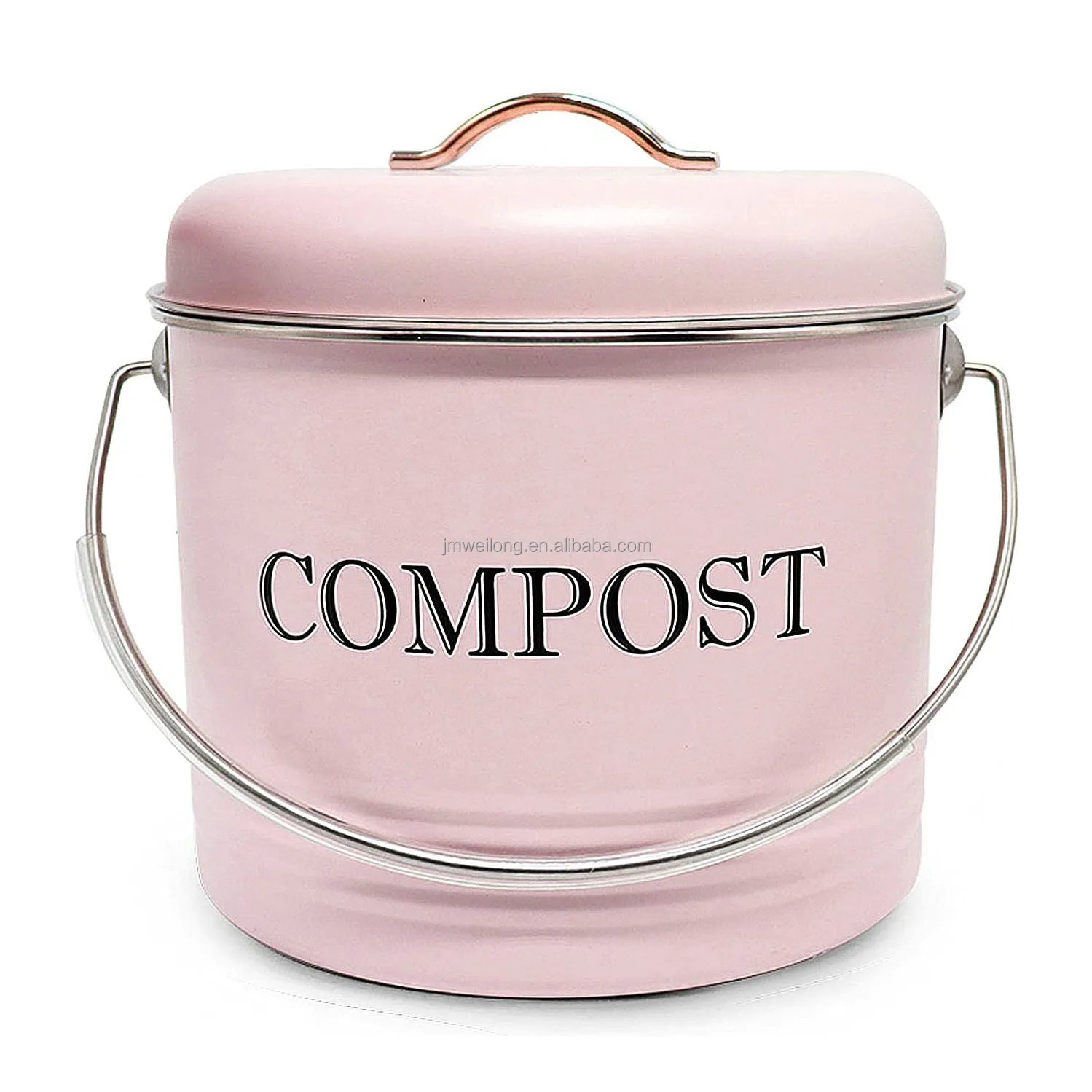 Compost bin metal kitchen small waste economic compost bucket can