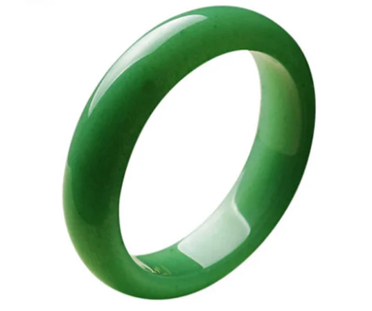 Wedding Gift  Natural Green Jadeite Jade Bangle Bracelet Handmade Jade Bangle