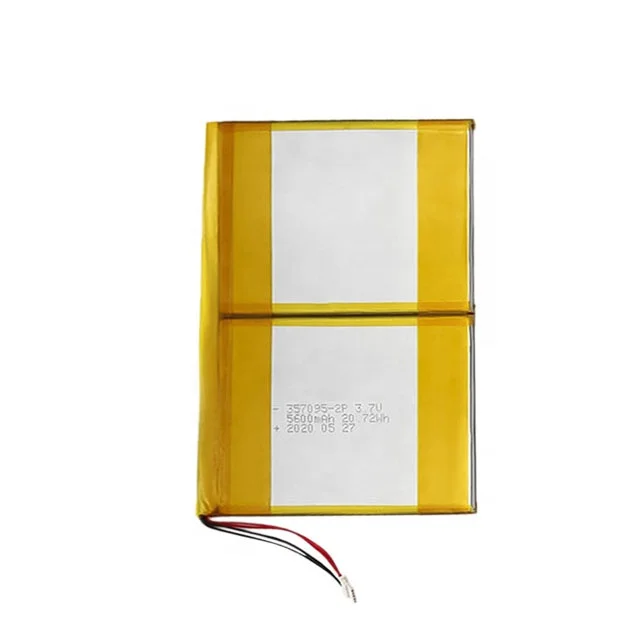 Factory wholesale lithium ion batteries 357095-2P 5600mAh 3.7V  nmc lipo pouch cells for tablet/solar Light/LED lights