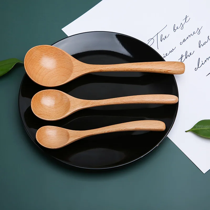 
Hot Sales On Amazon Kitchen Wooden Small Mini Tea Spoons For Salt Condiment Coffee Honey 