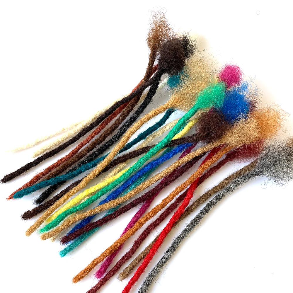 Hot Sale No Weft Human Hair Dreadlocks Hair Extensions Handmade Soft Dreadlocks Blonde Loc Extension Human Hair