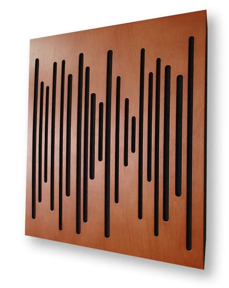 Diffuser Wave Acoustic Panels Soundproof Self Adhesive Wood Wall Panel for Interior Design
