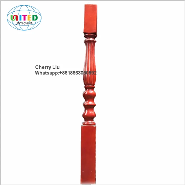 decorative Oak Wood columns And pillars wooden stair baluster oak spindle Stair newel post