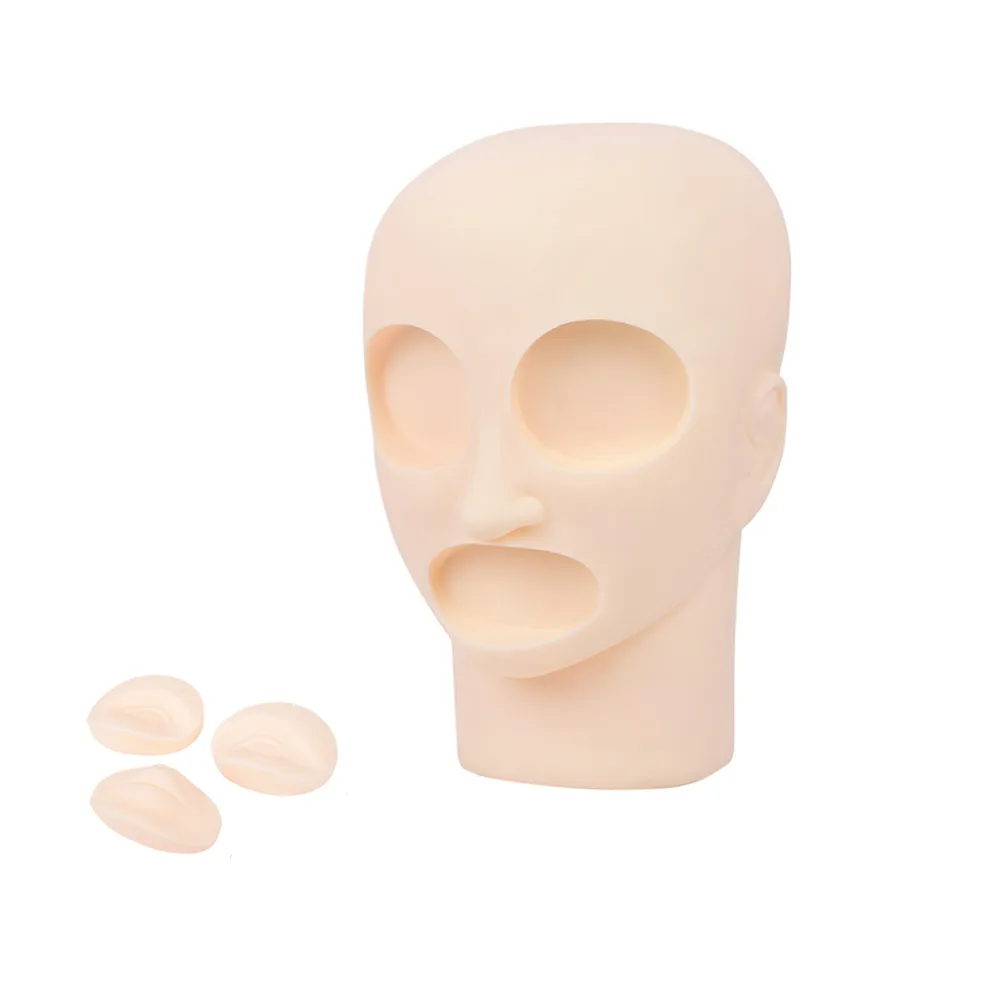maquillaje permanente Practice Mannequin Head with Removable Lips and Eyes