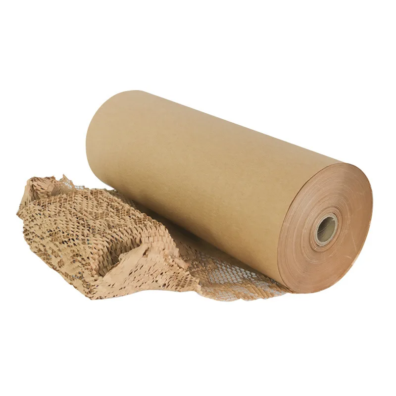 Custom Product Protective Buffer Honeycomb Grid Wrapping Kraft Paper