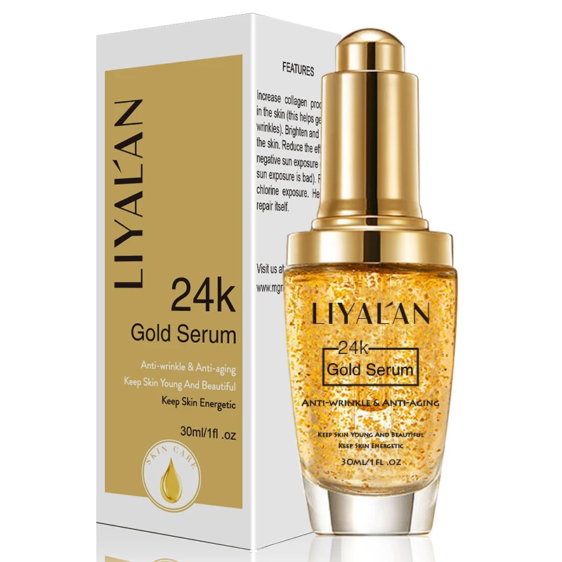 Skin Care Face Brightening Tightening Moisturizing Firming Anti Aging Skin Care Lift 24k Gold Face Serum