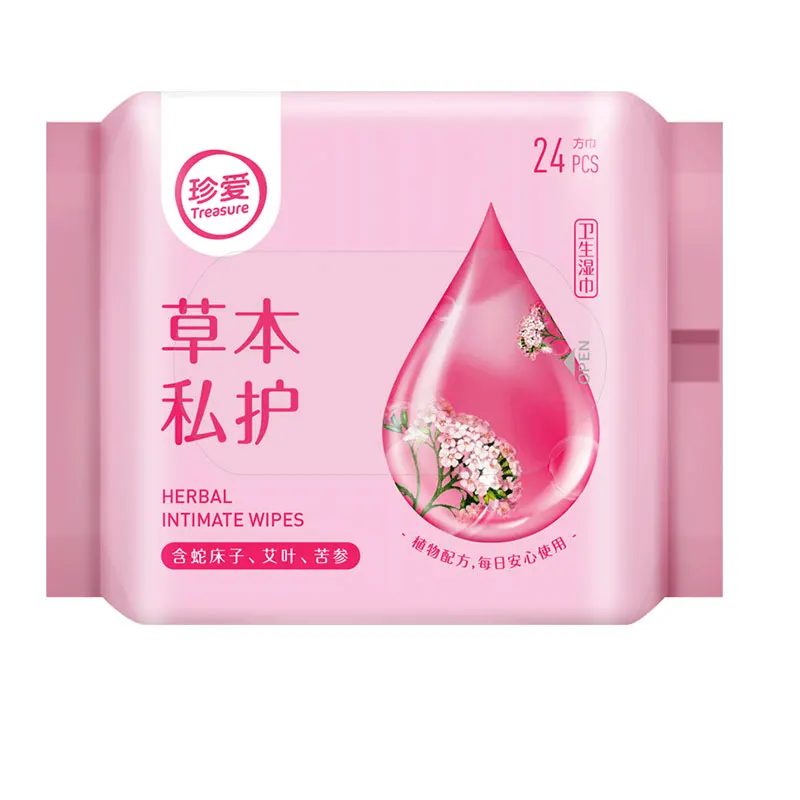 CB51 Waterwipes Hygiene Wipes 24PCS Wet Tissue Feminine Wet Paper