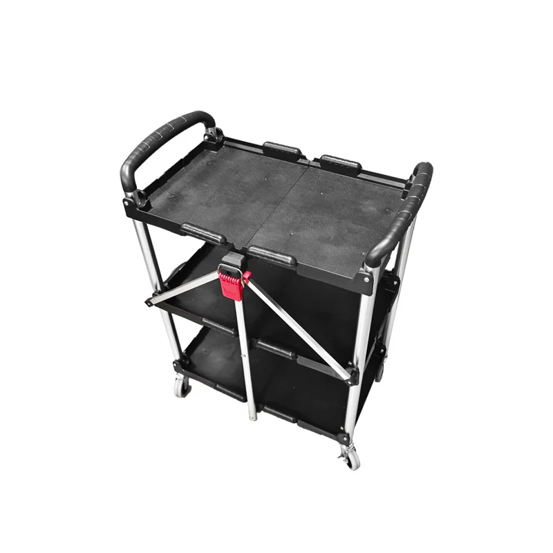 OEM Foldable Tattoo Work Cabinet Tool Cart Mobile Four-Part Cart Tattoo Furniture Cabinet Multifunctional Tool Cabinet