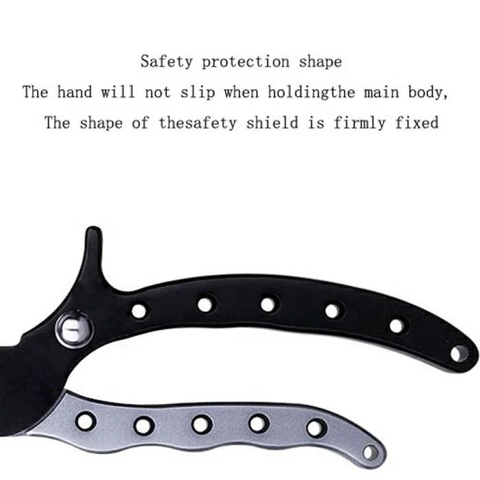 Anti-rust and anti-corrosion seawater fishing tackle accessories fish clip multifunctional aluminum fishing pliers