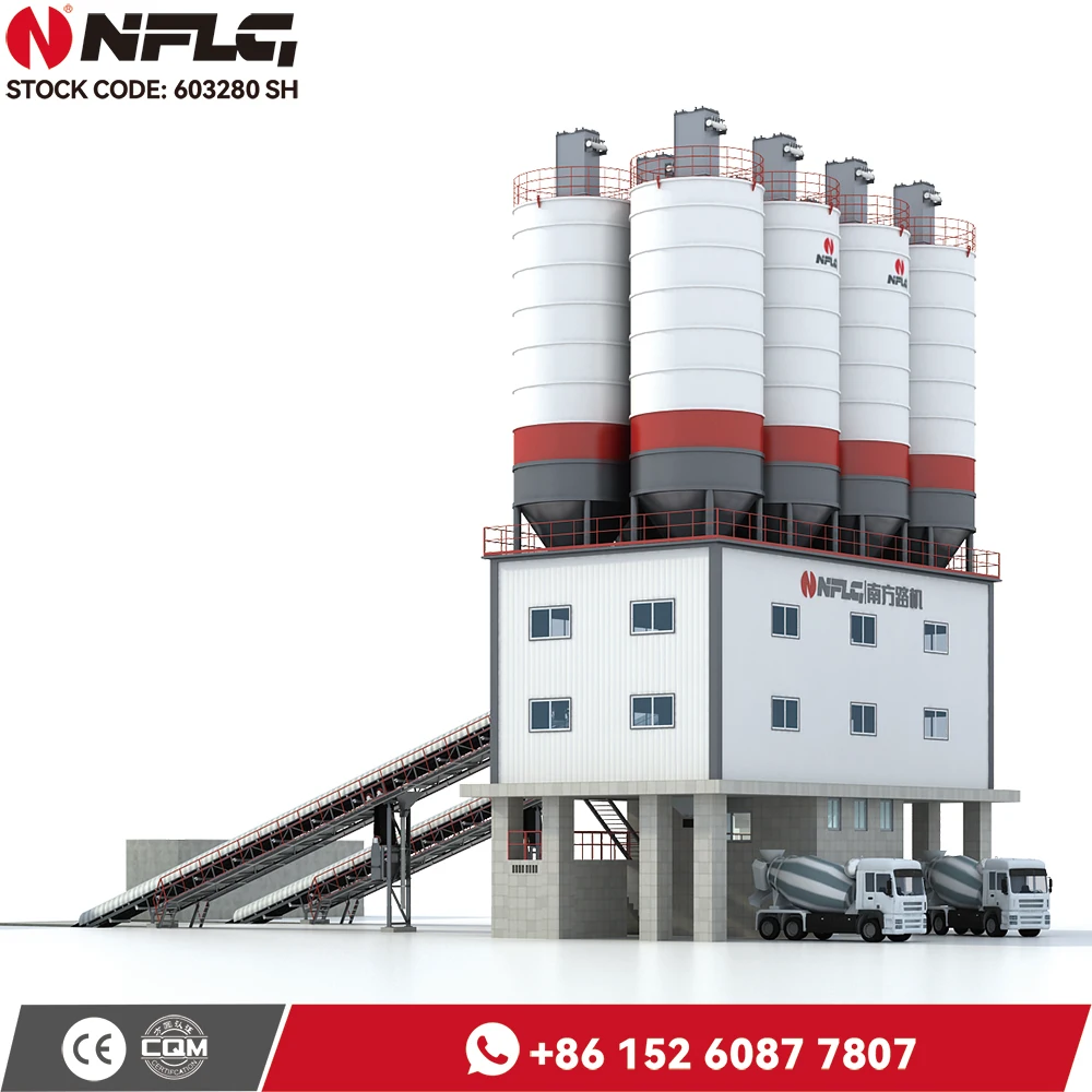 Energy-saving HZS120 concrete batching plant price is reasonable with many years experience