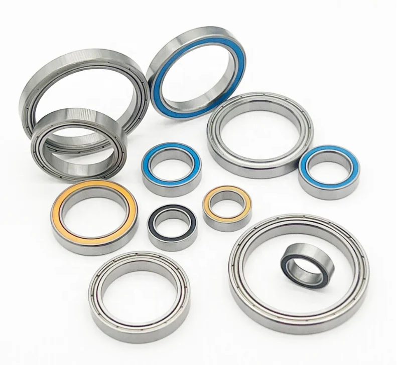 Thin-walled high-carbon chromium bearing steel S6700 ultra-thin deep groove ball bearing micro-bearing with rubber cover