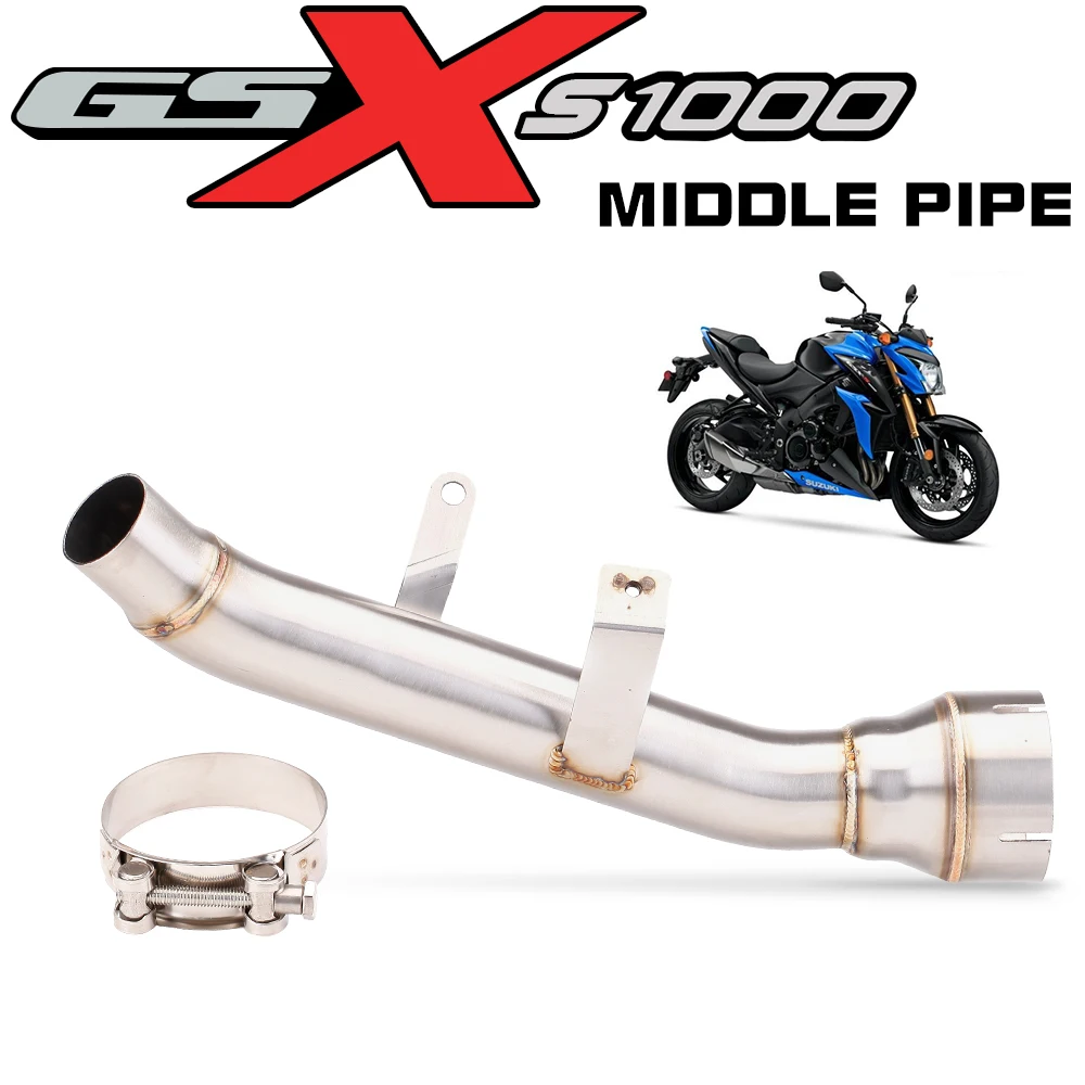 Motorcycle exhaust catalyst remove link pipe for suzuki GSXS1000F GSX S1000 KATANA decat Race Eliminator Exhaust Link Pipe