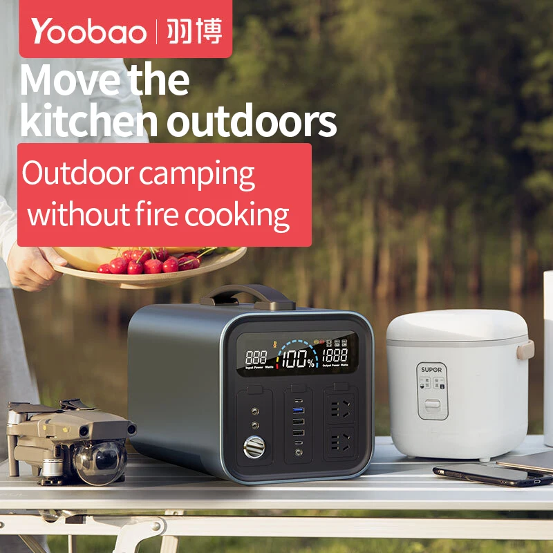 High Capacity 280800mah power bank Portable Power Station 1000W Outdoor Backup Lithium Battery PowerBank Supply Mini Generator