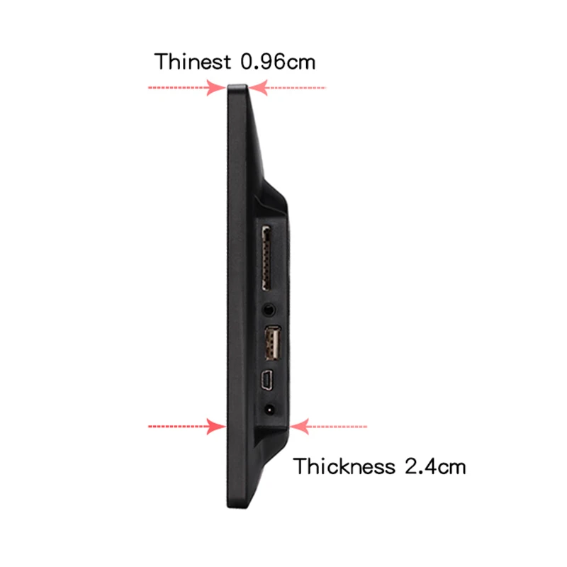 Porta Portrait Digital 10 Pol, Photo Frame with Remote Control 1024*600P Digital