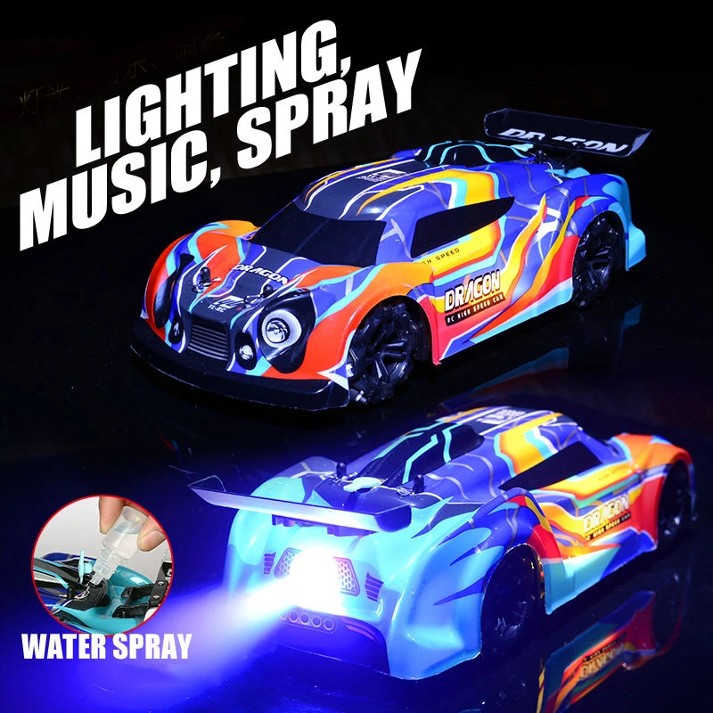 4CH RC Stunt Drift Race Cars Toys 1:14 Remote Control Spray Car Toys 2.4G Remote Control Vehicle Toy For Kids