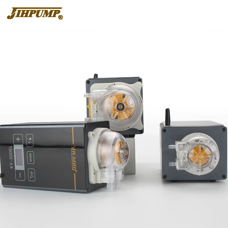  JIHPUMP высококачественный небольшой перистальтический насос Arduino цифровой Дозирующий шланг для химической воды и жидкости насосы пищевых