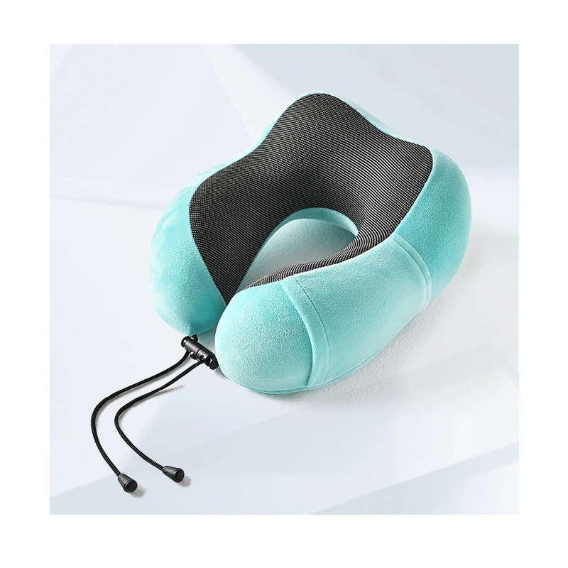 eco-friendly Classic Removable Cover Memory Foam Head Travel Pillow for Vacations Airplanes Trains Buses and Cars