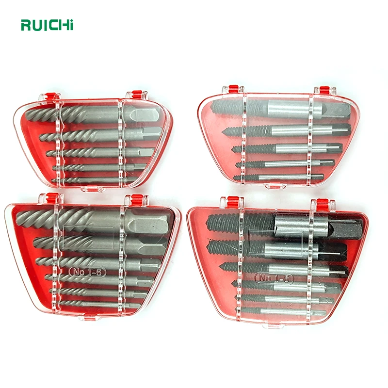 5PC Steel Spiral Flute Screw Extractor Set
