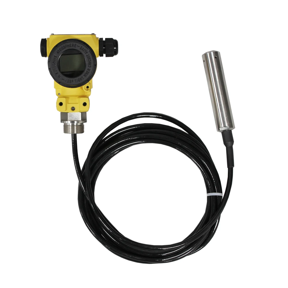 LCD display 50m IP68 cable submersible water Level sensor
