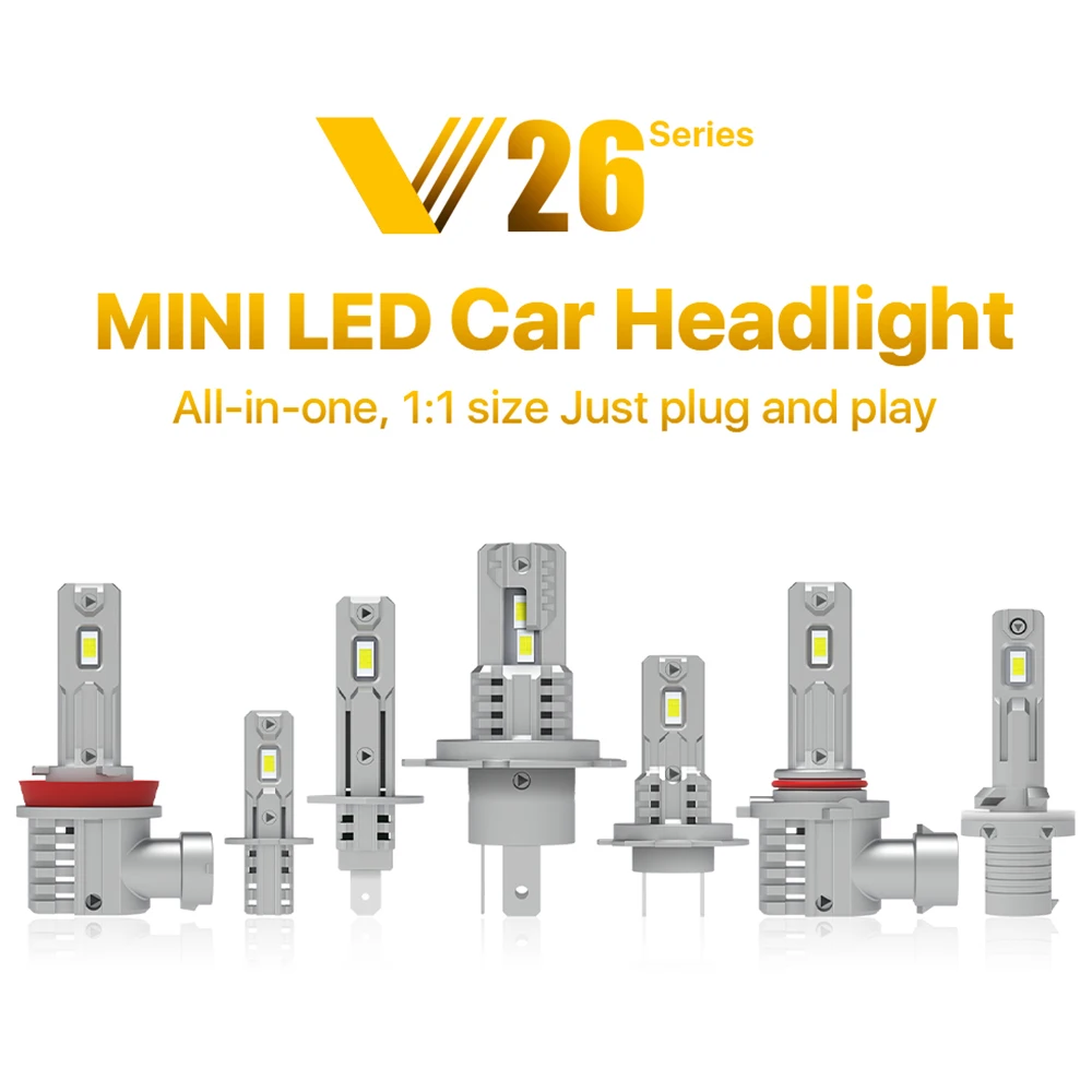 Wholesale High Brightness DC12V Led Headlight Bulb H1 H3 H4 H7 H11 White 80W Led Car Lamp