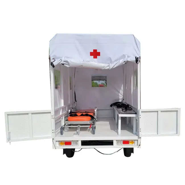 With Stretcher and Nurse Seat Africa Hot Sale 150cc 200cc 250cc Motorcycle 175cc Ambulance Tricycle China