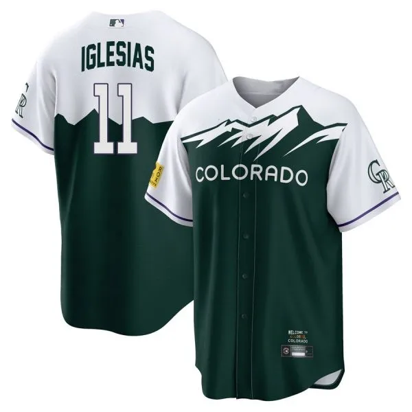 colorado rockies charlie blackmon kris bryant jose iglesias randal grichukn green 2022 city connect cool base jersey