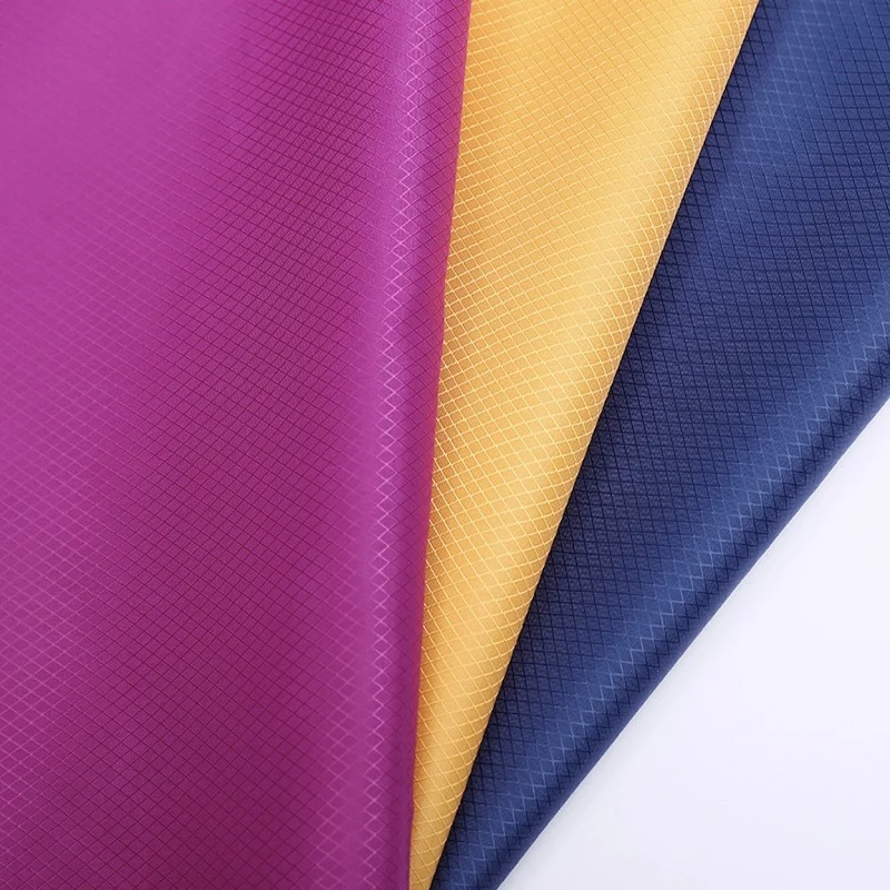 Factory Direct Sales 70D 230T Rhombic Nylon Fabric Hammock Shopping Bag Ultra Light Backpack Fabric