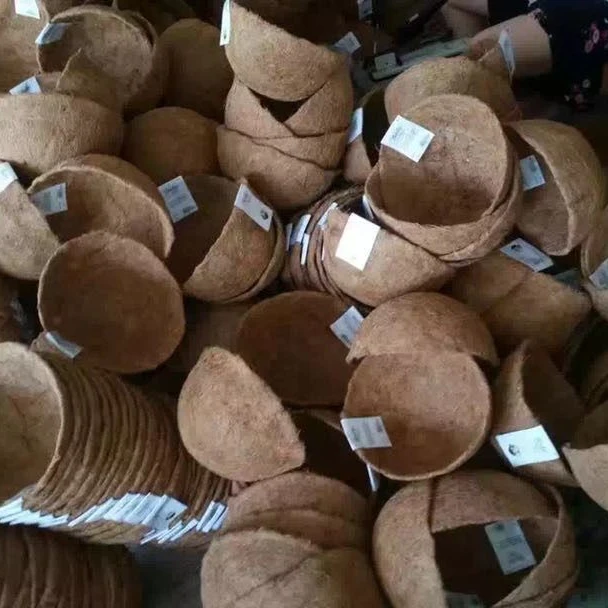 Handmade 12 Inch  100% Natural Sturdy Coconut coir flower pots