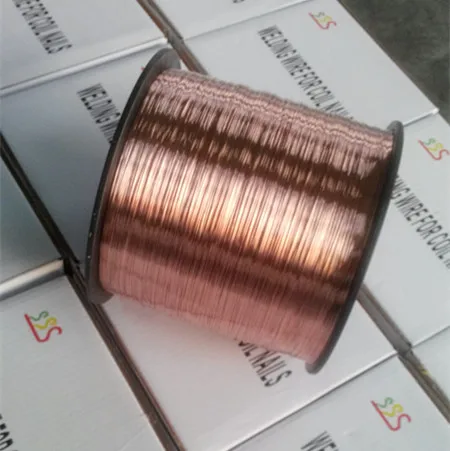 Factory wholesale Solderable Enamelled Weld Coil Nails 0.6 mm 0.8 mm  Copper Coated Welding Wire