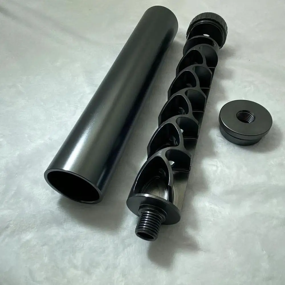 3rd Gen Single Core Monocore Aluminum 8.9'L  1.58' OD  0.4'ID  Tube 1/2x28 or 5/8x24 Solvent Trap Catch Fuel Filter Wix Napa