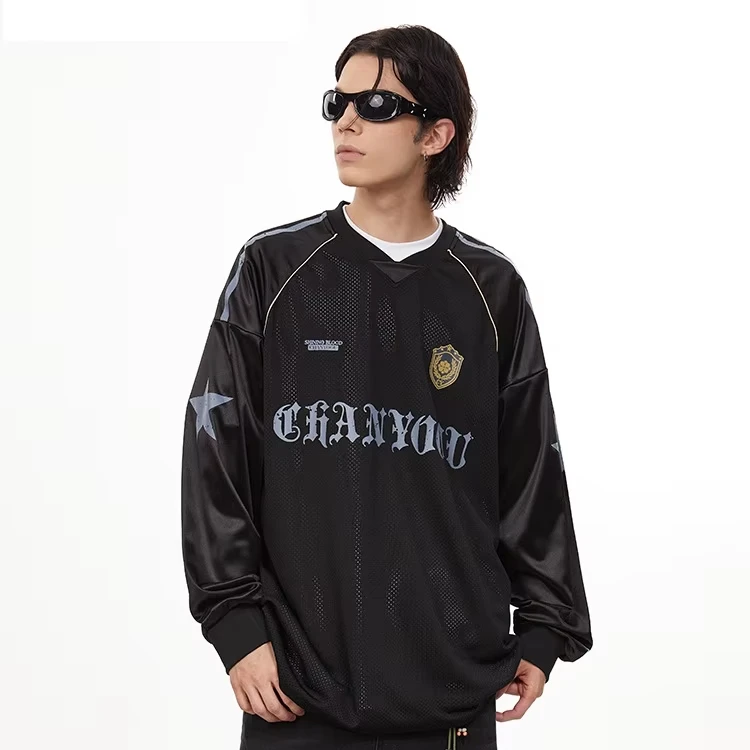 Cheap Wholesale Long Sleeve Soccer Jersey High Quality Soccer Jersey Top Fashion Soccer Jersey Top With High Click