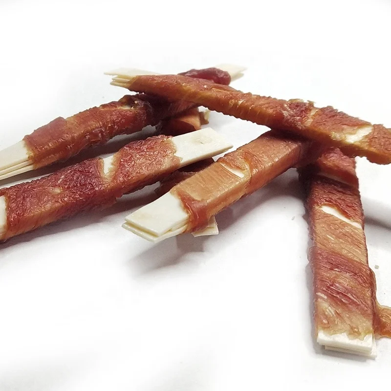 
pet food duck wrap fish fillet white sesame dog treats snack 