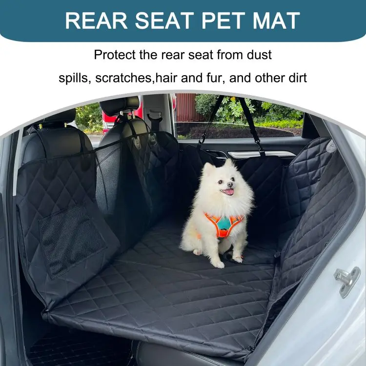 GeerDuo Pet Customize Extra Large Foldable Waterproof Dog Car Back Seat Extender Hard Bottom Covers for Large Dogs